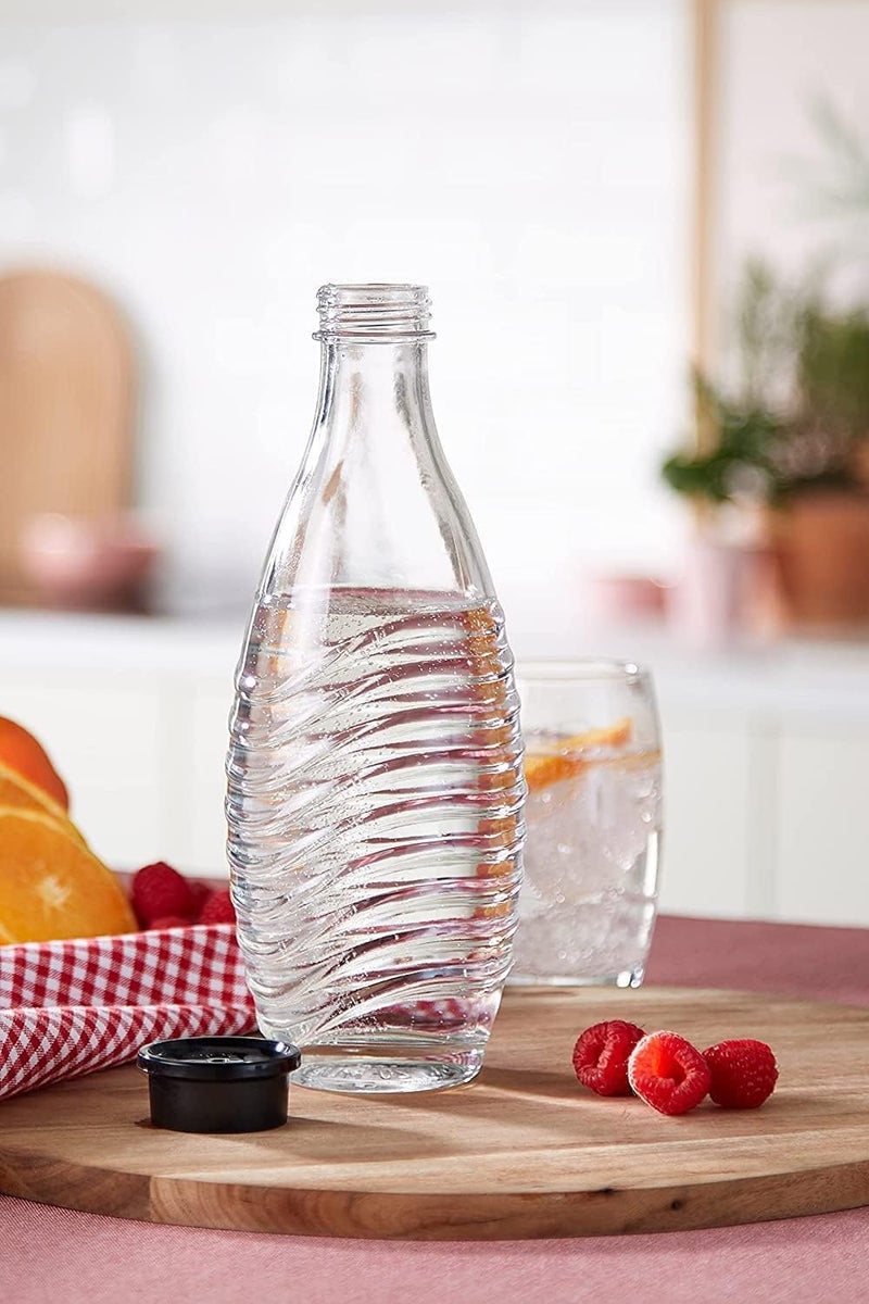 sodastream - Carbonating Carafe for Aqua Fizz machines | Eco-Friendly Reusable Glass Bottle | Keeps Sparkling Water Fresh | Dishwasher Safe | 24 Fl Oz | NOT compatible with other machines - Image 3