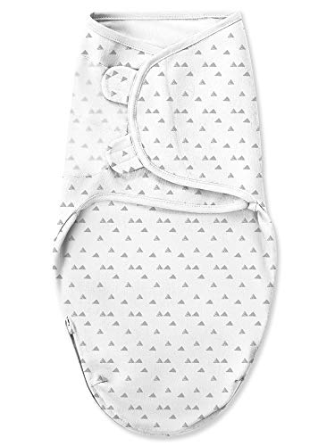 SwaddleMe Luxe Easy Change Swaddle, Ellie Elephant/Triangle Grey, Small/Medium (0-3 Months) - Image 4