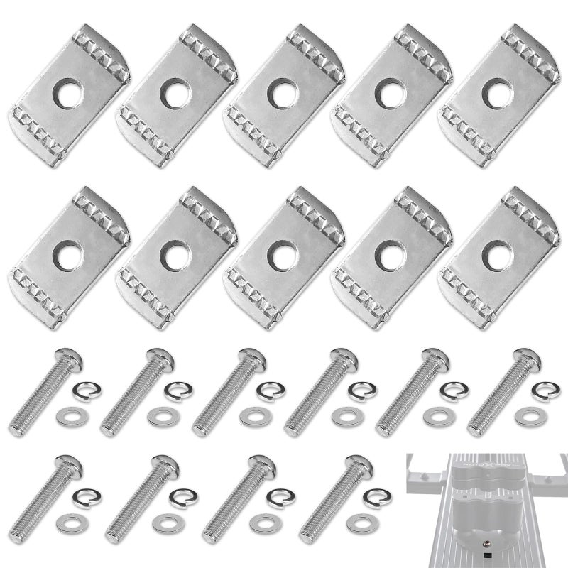 Iffitya 20pcs Screws Kit for Rhino-Rack Pioneer Rotopax, M6 304 Stainless Steel Machine Screws for Rhino Rack Pioneer Rotopax Screws Nut Kit Machine Screws Accessories for Car Bracket 43203 (25mm) - Image 1