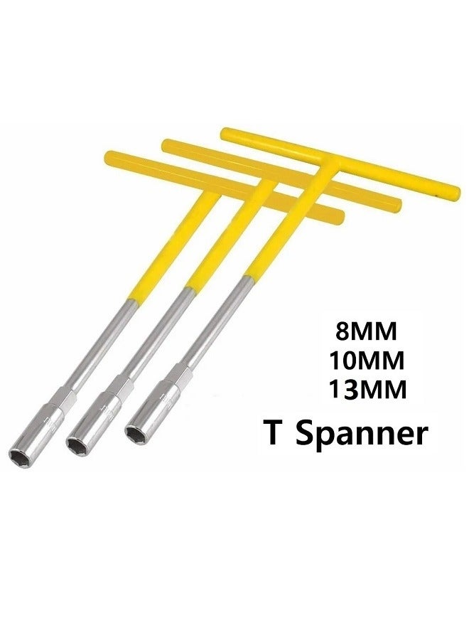 T Spanner Socket Wrench Rubber Handle (8mm-10mm-13mm) 3 PCS - Image 2