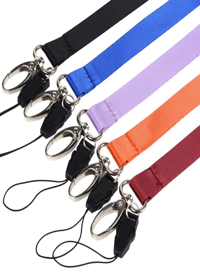 Wisdompro Office Lanyard, 10 Pack 23 inch Neck Strap Lanyard with Oval Clasp and Quick Release String Loop for Keys, ID Badges, Card Holder, USB Flash Drives, Cell Phones - 10 Assorted Colors - Image 4