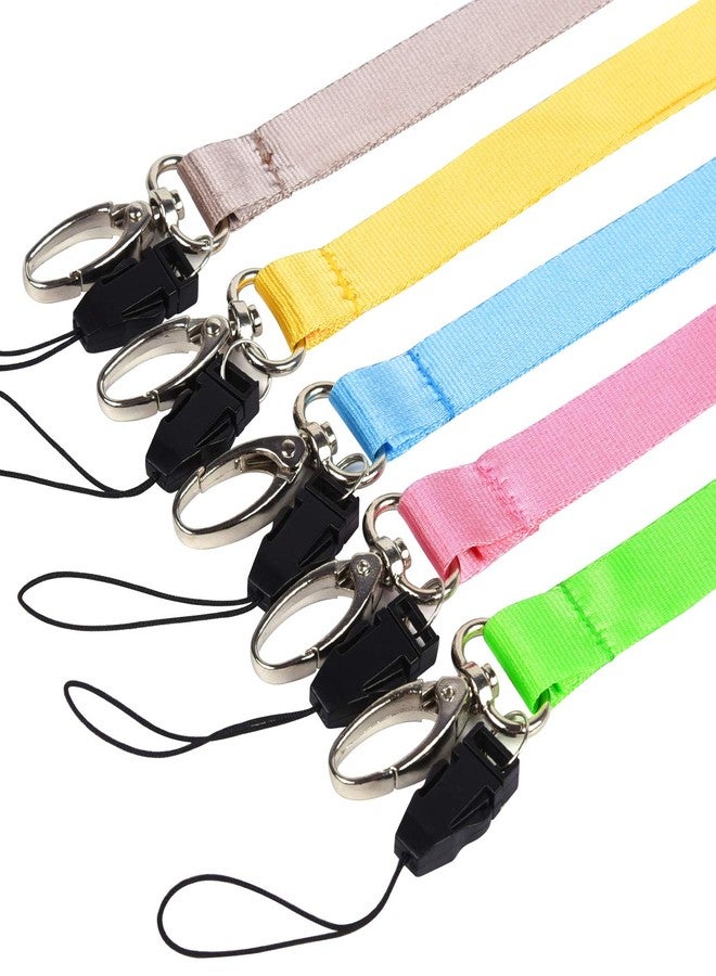 Wisdompro Office Lanyard, 10 Pack 23 inch Neck Strap Lanyard with Oval Clasp and Quick Release String Loop for Keys, ID Badges, Card Holder, USB Flash Drives, Cell Phones - 10 Assorted Colors - Image 3