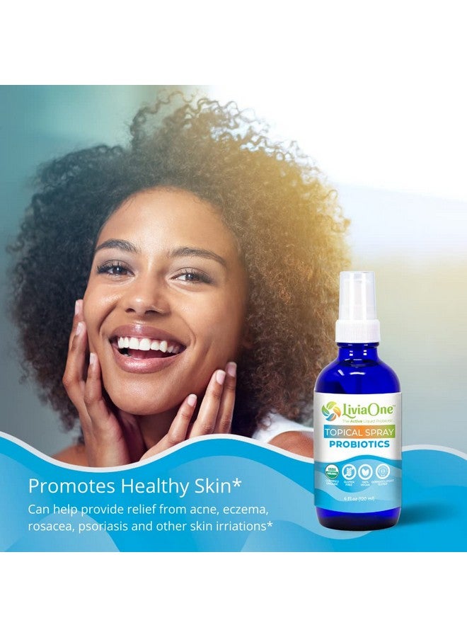 LiviaOne USDA Organic Topical Probiotics for Skin Health | Lactobacillus Acidophilus Probiotic | Gut Health & Immune Support Supplement | Vegan | Non-GMO | Gluten Free | 4 Fl Oz - Image 2
