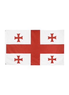THE BABA Georgia Flag 2'X3' (60X90Cm) For Euro 2024 - Good Quality - Indoor And Outdoor Use  - Image 1