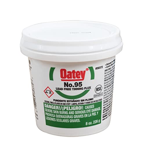 Oatey Lead Free Flux, Paste, Lead Free, 8 oz. - Image 1
