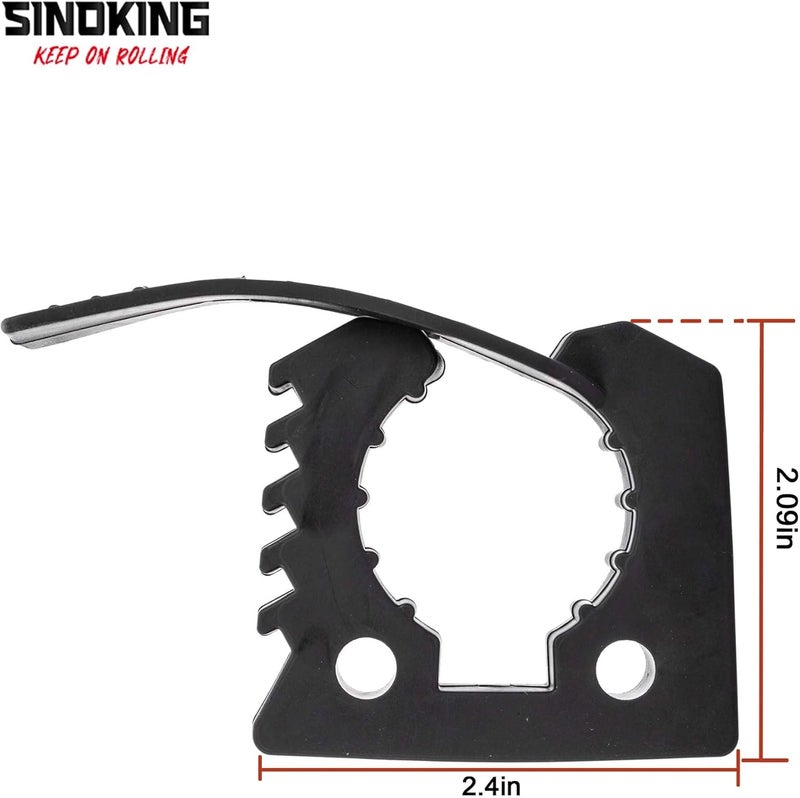 SINOKING Shovel Mount Rubber Clamp for Securing Equipment from 1-1/4" to 1-3/8" in diameter for Home, Garage, Boat, RV, ATV & Off-Road - Image 4