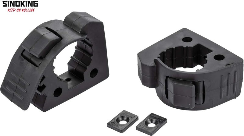 SINOKING Shovel Mount Rubber Clamp for Securing Equipment from 1-1/4" to 1-3/8" in diameter for Home, Garage, Boat, RV, ATV & Off-Road - Image 3