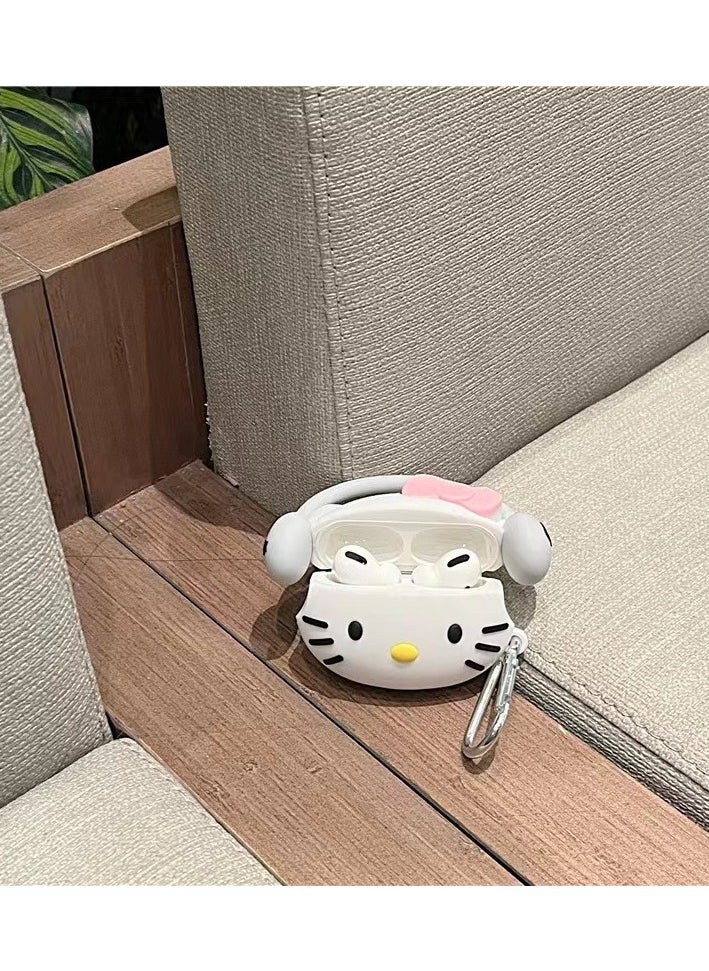 Generic - For Bluetooth Headset Airpods 3 Generation Protective Case - Hello Kitty  Protective Case - Silicone Drop Resistant Waterproof Case - Image 1