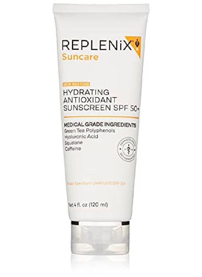 Replenix Antioxidant Hydrating Sunscreen Spf 50+ Medical Grade Sun Protection Zinc Oxide Uva/Uvb Protection Safe For Sensitive Skin 4 Oz  - Image 2