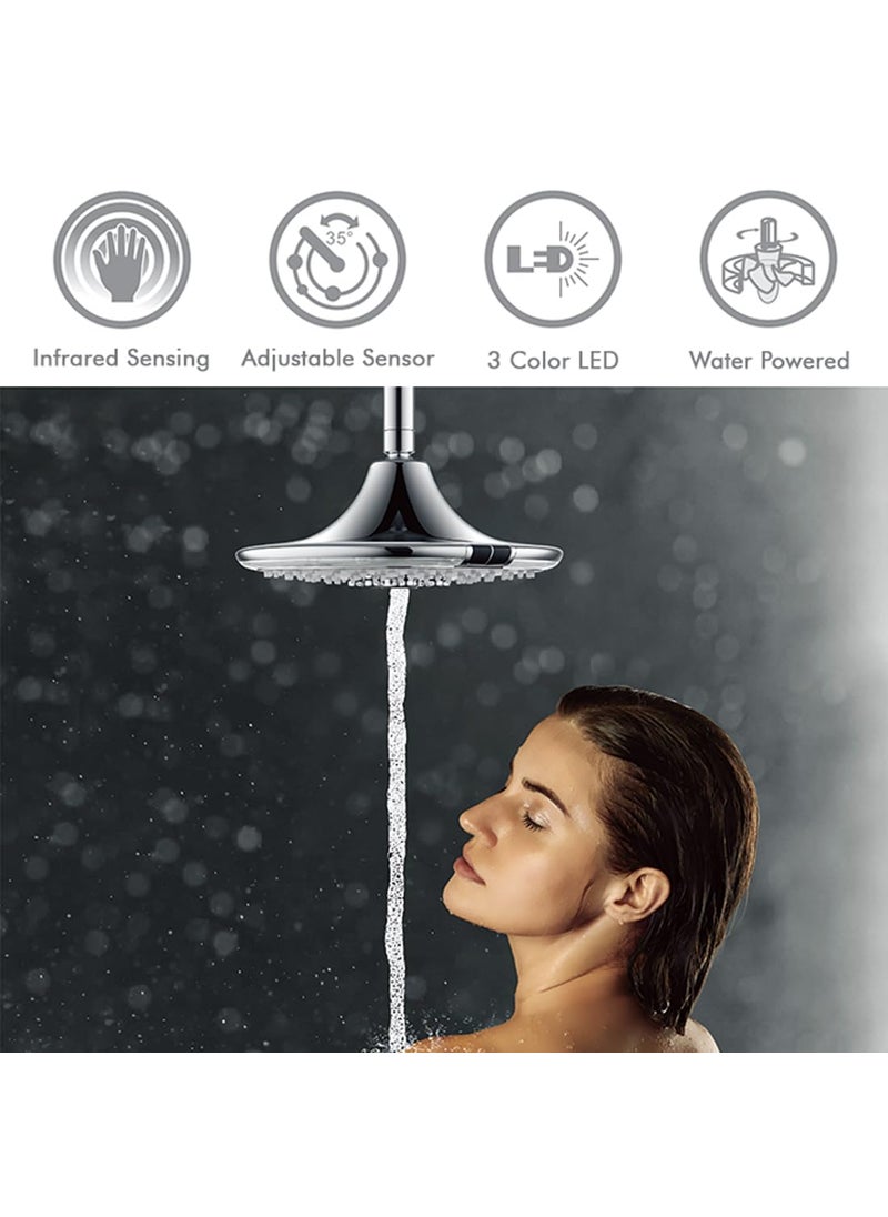 Alton ALTON SHR20915 ABS ISwitch 9INCH 3Flow Overhead Shower Chrome Sensor LED Technology  - Image 4