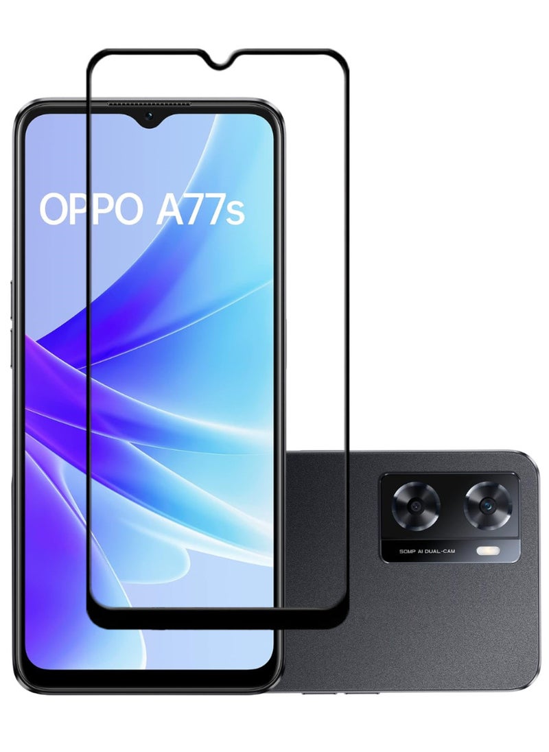 ACLIX Antistatic ESD Dustproof Premium Quality High Definition Tempered Glass Screen Protector Designed For Oppo A77s - Image 1