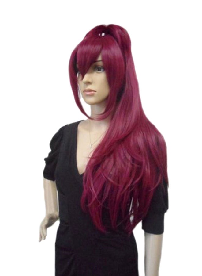 نيبمينينت Long Straight Cosplay Hair Wig Pink