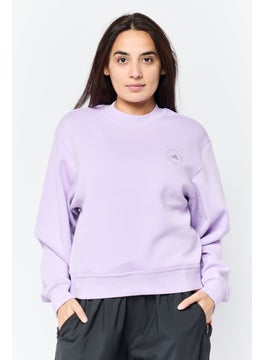 adidas By Stella McCartney Women Sportswear Fit Long Sleeves Outdoor Sweatshirt, Lilac  - Image 1