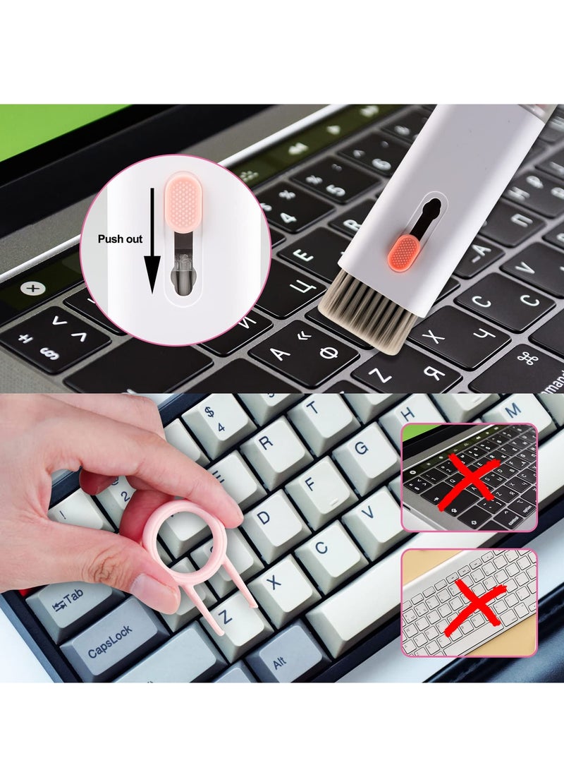 Arabest 7-in-1 Electronic Cleaner Kit,Keyboard Cleaner,Laptop Cleaner Kit for Monitor, Cell Phone, Bluetooth,Headset, Lego, Airpods, Laptop Camera Lens (Pink) - Image 3