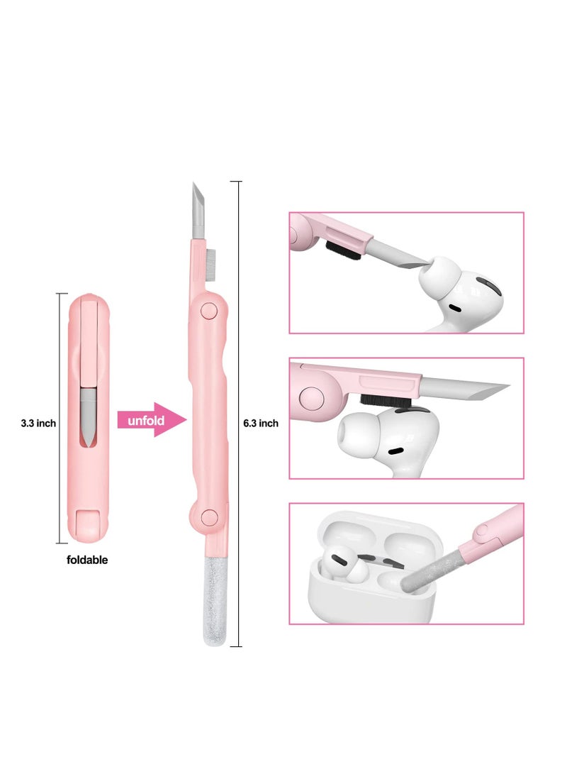 Arabest 7-in-1 Electronic Cleaner Kit,Keyboard Cleaner,Laptop Cleaner Kit for Monitor, Cell Phone, Bluetooth,Headset, Lego, Airpods, Laptop Camera Lens (Pink) - Image 2