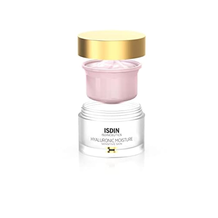 ISDIN Isdinceutics Hyaluronic Moisture Sensitive Skin Calming Daily Face Moisturizer with Hyaluronic Acid 1.76 OZ (Eco-Refill) - Image 3