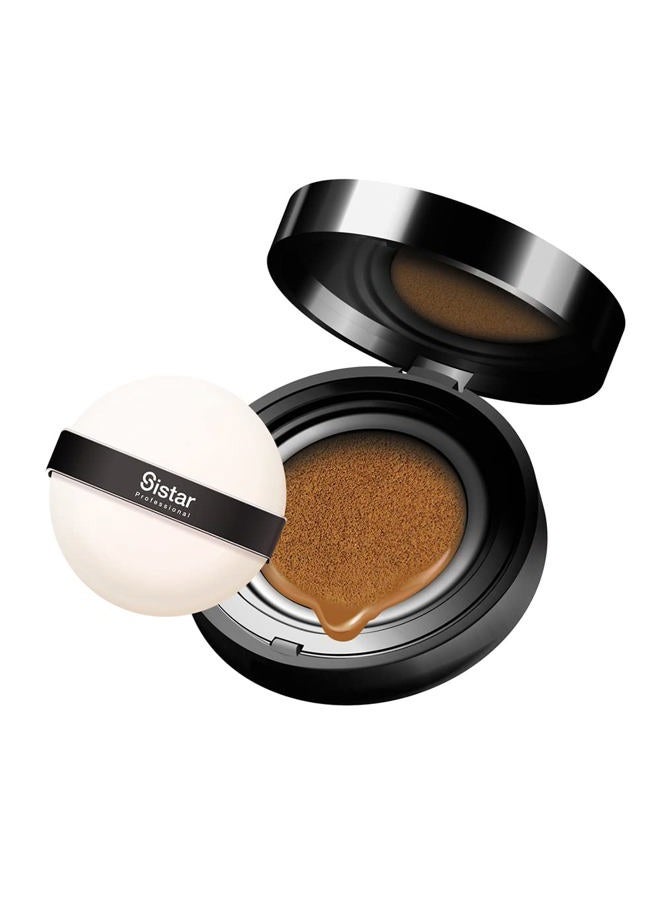 Sistar Skin Perfecting BB Cushion Full Coverage Long Lasting Natural Glow Foundation On The Go Case With Mirror (Medium) - Image 1