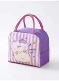 Mobcos Cat Line Purple Lunch Bag