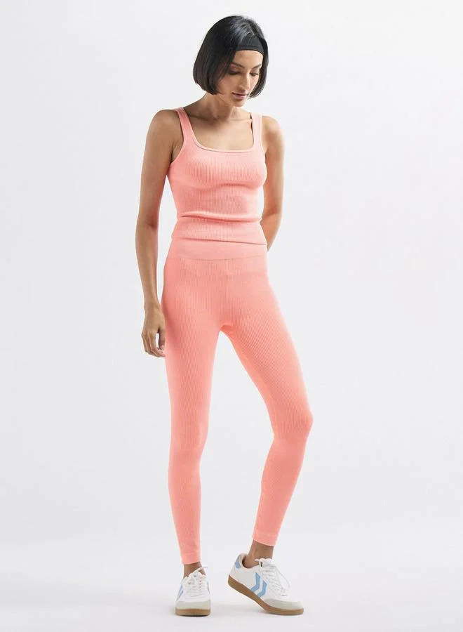 سبلاش فيڤ بنطلون ليقنز مضّلع بخصر مطّاطي