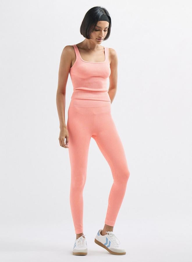 سبلاش فيڤ بنطلون ليقنز مضّلع بخصر مطّاطي - Image 2