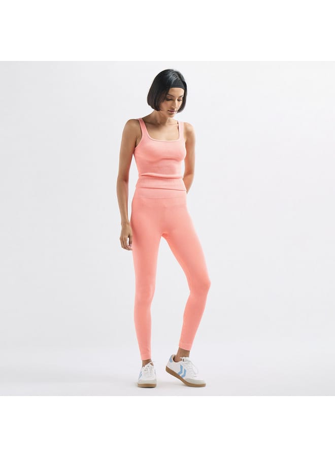 Splash FAV Ribbed Leggings with Elasticated Waistband  - Image 2