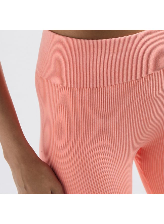 Splash FAV Ribbed Leggings with Elasticated Waistband  - Image 4