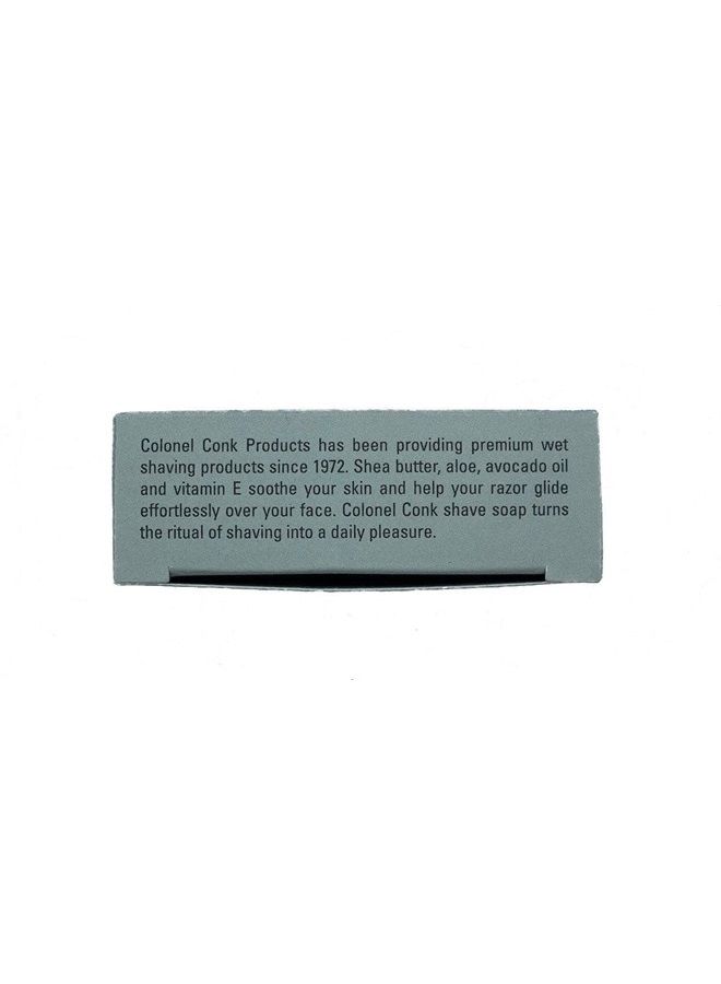 Col Conk Colonel Ichabod Conk AMBER Super Bar Shave Soap 3-3/4 oz - Extra Large Size - Image 3