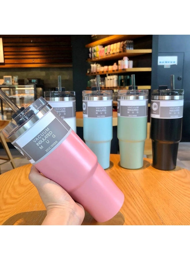 BS B&S Vacuum Insulated Bottle | Leak-Proof 3-Way Lid | BPA-Free Tumbler Flask Bottle | 304 Stainless Steel Insulated Double Wall | 12 Hours Hot and Cold Water Bottle | Vacuum Flask 900ML (Green) - Image 5