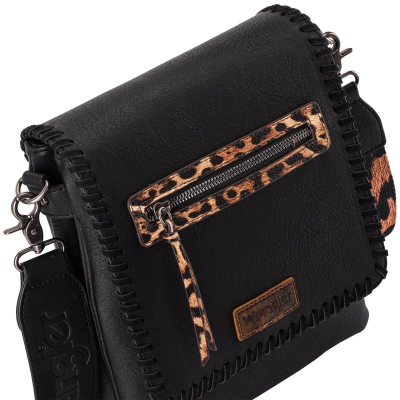 Wrangler Crossbody Bags for Women Satchel Purse Medium Shoulder Handbags with Detachable Guitar Straps,WG72-9360BK - Image 4