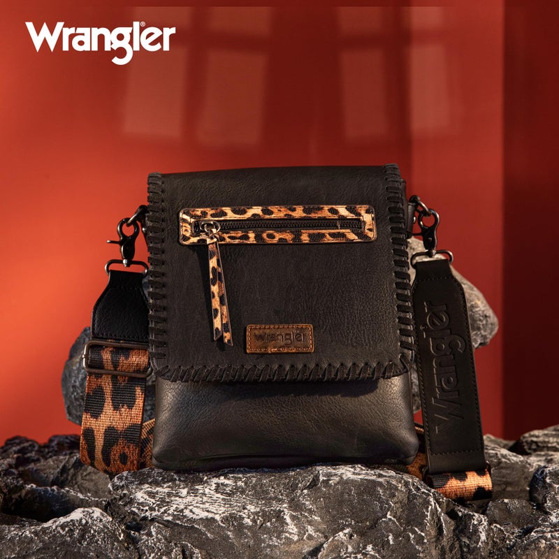 Wrangler Crossbody Bags for Women Satchel Purse Medium Shoulder Handbags with Detachable Guitar Straps,WG72-9360BK - Image 2