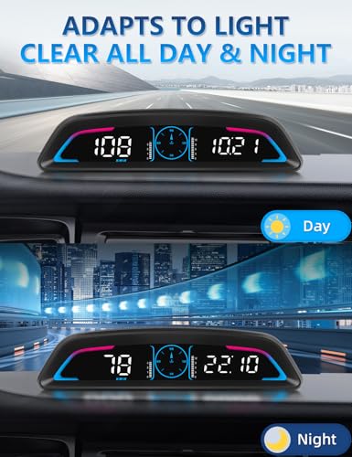 MAIMEIMI OBD2 Speedometer for Car Digital with Time, Speed, Mileage, RPM, Volt, Water Temp, Overspeed, Fatigued Driving Alert LCD Screen OBD2 Guage Display for Car Head Up Display HUD for Most 2008+ Sedan Cars - Image 5