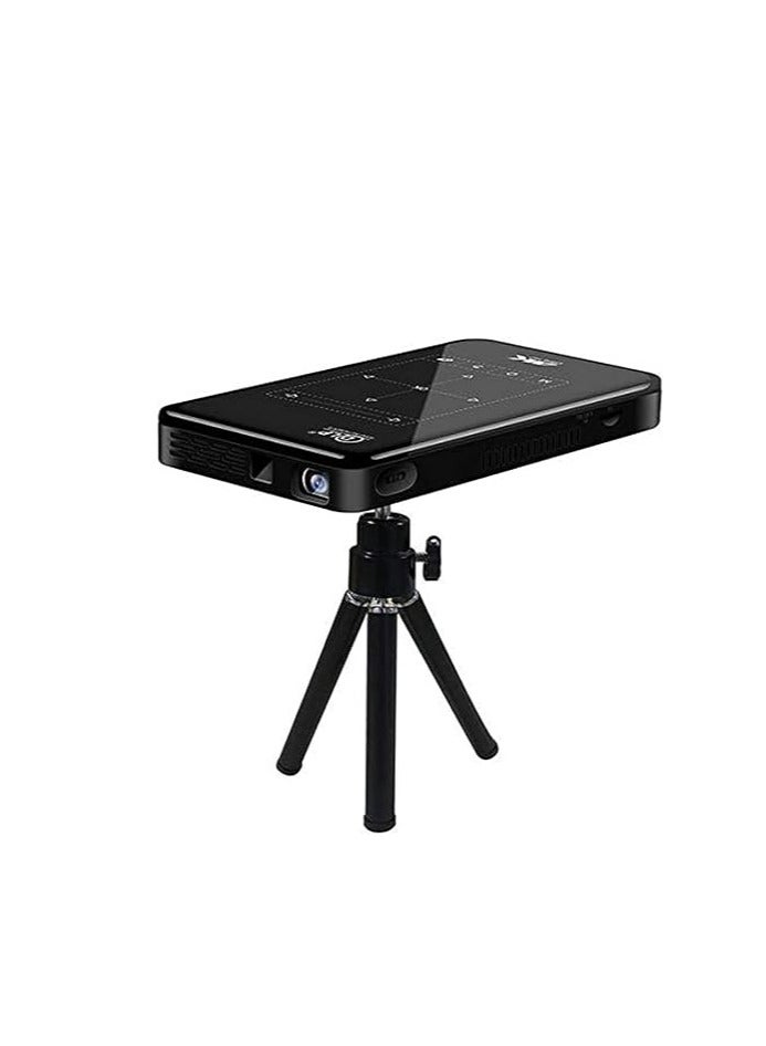 بروجيكتور ذكي ميني P09 يعمل باللمس – بطارية 4000 مللي أمبير، 1500 لومن، مداخل USB وHDMI وSD – متعدد الألوان - Image 1