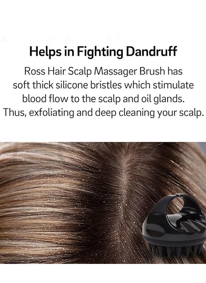 INFLUX Scalp Massager Shampoo Brush–Premium Silicone Head Massager & Scalp Scrubber, Perfect Hair Brush for Curly Hair, Scalp Scrub, Hair Oil Applicator, and Detangling with soft silicone bristles  - Image 4