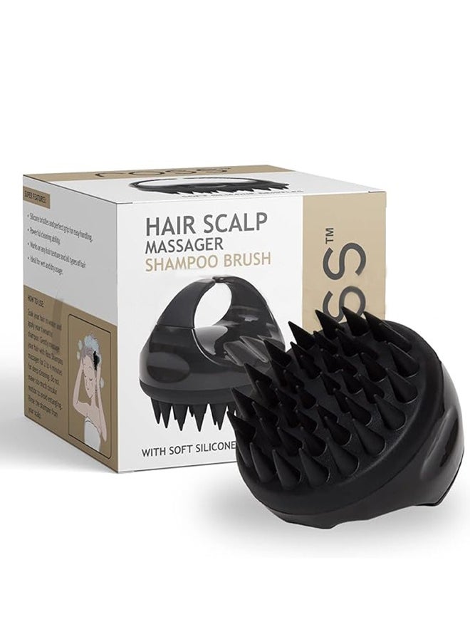 INFLUX Scalp Massager Shampoo Brush–Premium Silicone Head Massager & Scalp Scrubber, Perfect Hair Brush for Curly Hair, Scalp Scrub, Hair Oil Applicator, and Detangling with soft silicone bristles  - Image 5