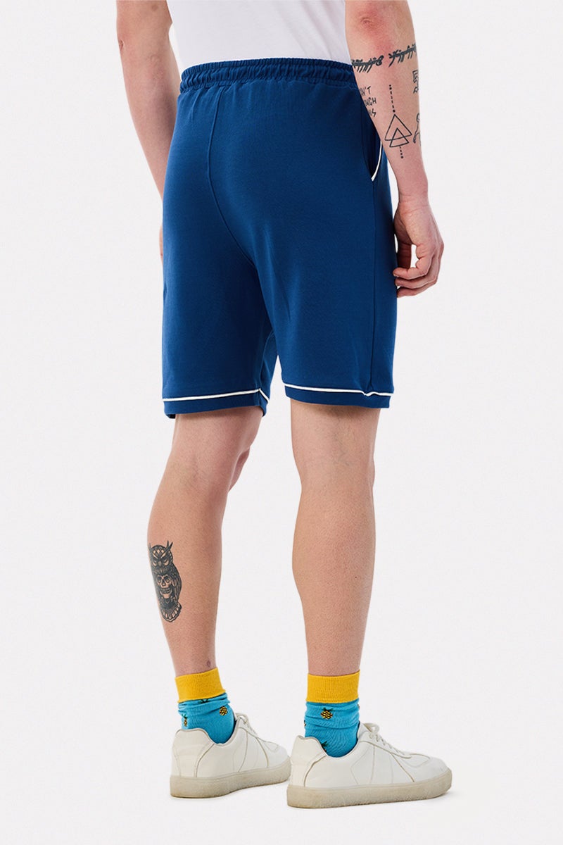 SNITCH Blue Solid Regular Fit Shorts - Image 5