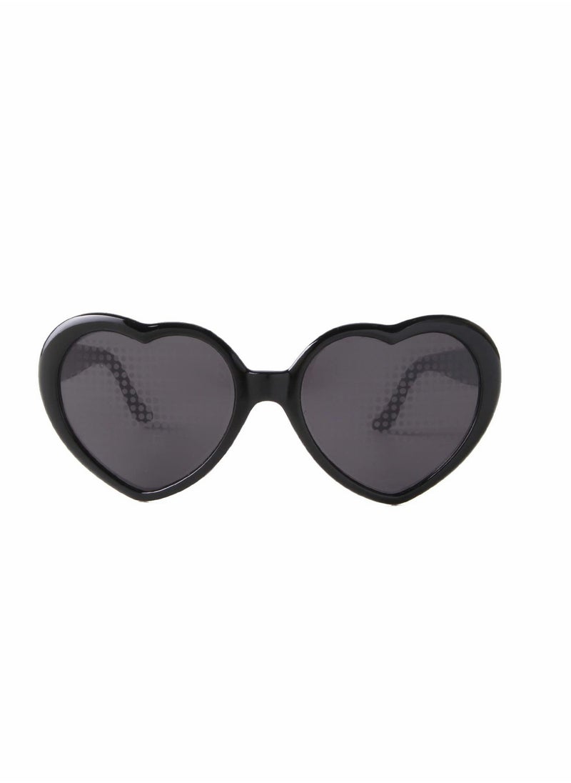 SYOSI - Heart Sunglasses  Peach Heart Special Effects Sunglasses Funny Light Diffraction Eyeglasses Heart Light Glasses Magnetic Glasses Clipon Sunglasses Plastic Frame for Night Driving - Image 1