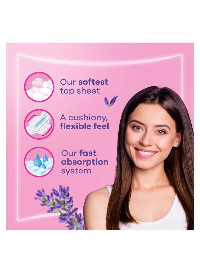 Always Skin Love Pads Lavender  Maxi Thick & Large 10 Count - Image 3