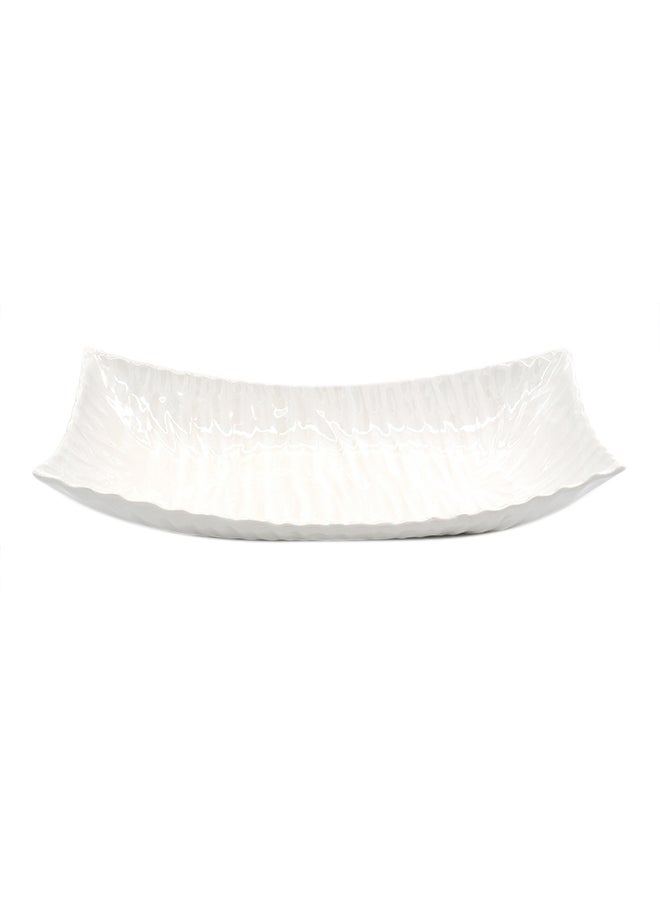 ايست من نون Decorative plate  36*18.5*8 cm Shiny White