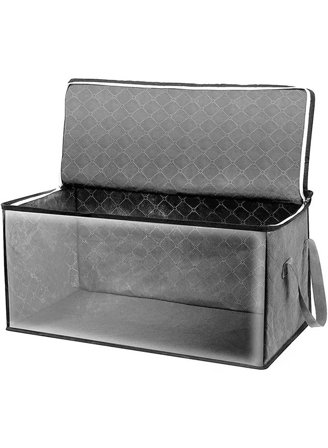 3 Pcs Large Capacity Sized Bags Clothes Storage Bag Organizers Durable and Space Saver with See Through Wind Thick Fabric for Blanket Comforter Clothing Bedding - Image 4
