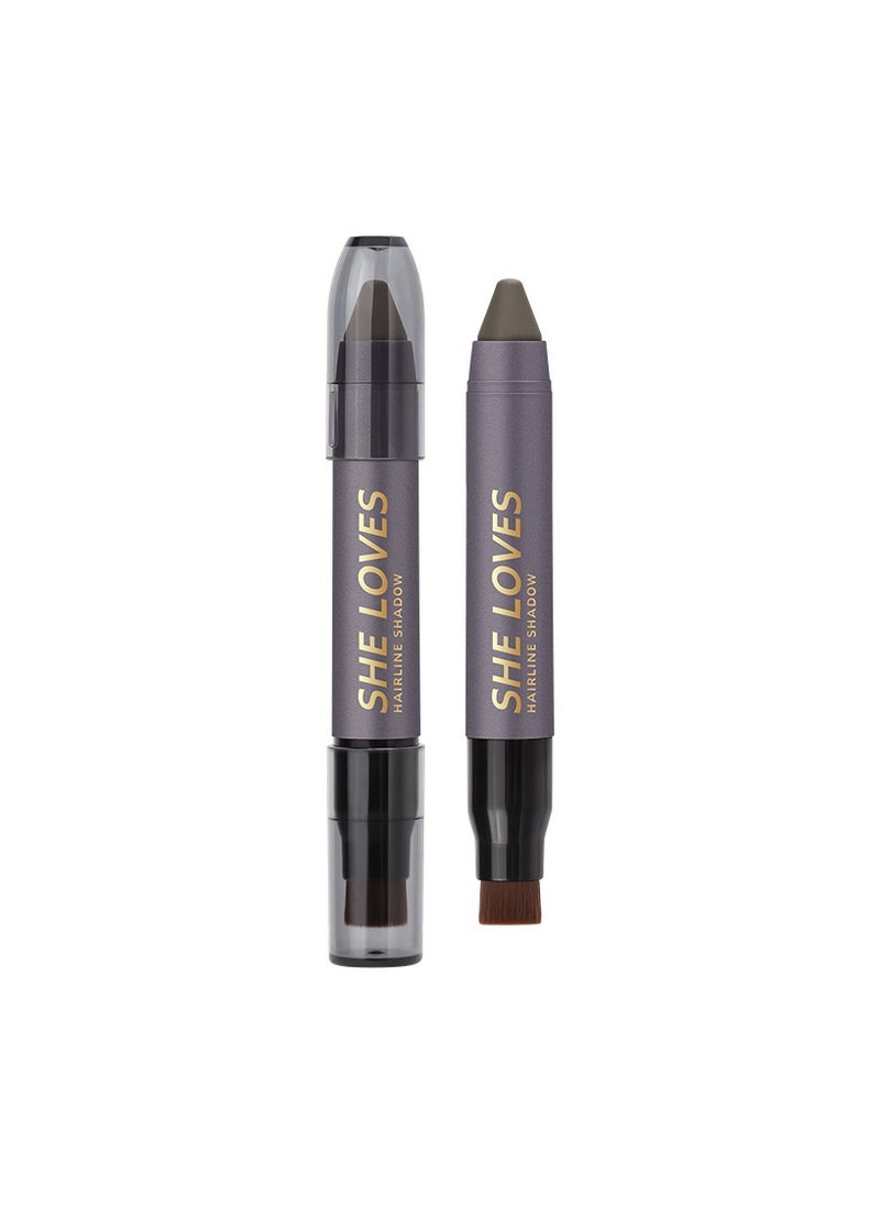 Sheloves Hairline Powder Pen for Thinning Hair Root Touch-Up Contour Shading Fills Hair Gaps for a Youthful Look（03#）  - Image 1