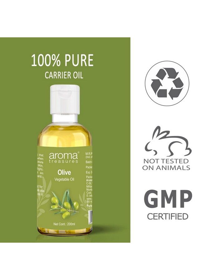 Aroma Treasures Olive Vegetable Oil With Vitamin E For Skin Care (200Ml) - Image 5
