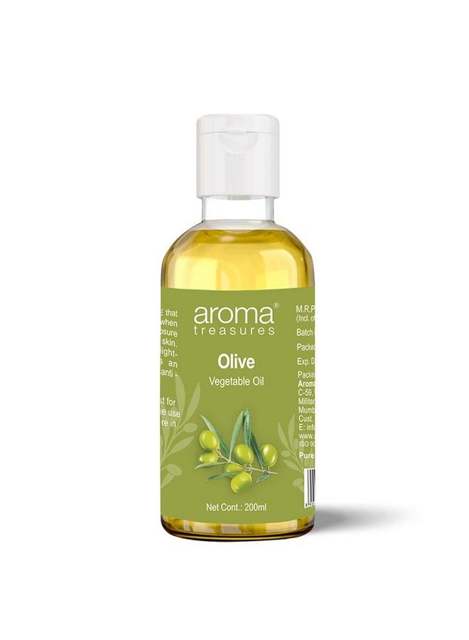 Aroma Treasures Olive Vegetable Oil With Vitamin E For Skin Care (200Ml) - Image 1