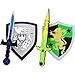 PowerTRC Sword and Shield Play Set Unique Sword and Shield Design Foam Weapons Pretend Play Weapons Kids Play Knights White Eagle and Golden Lion - Image 3