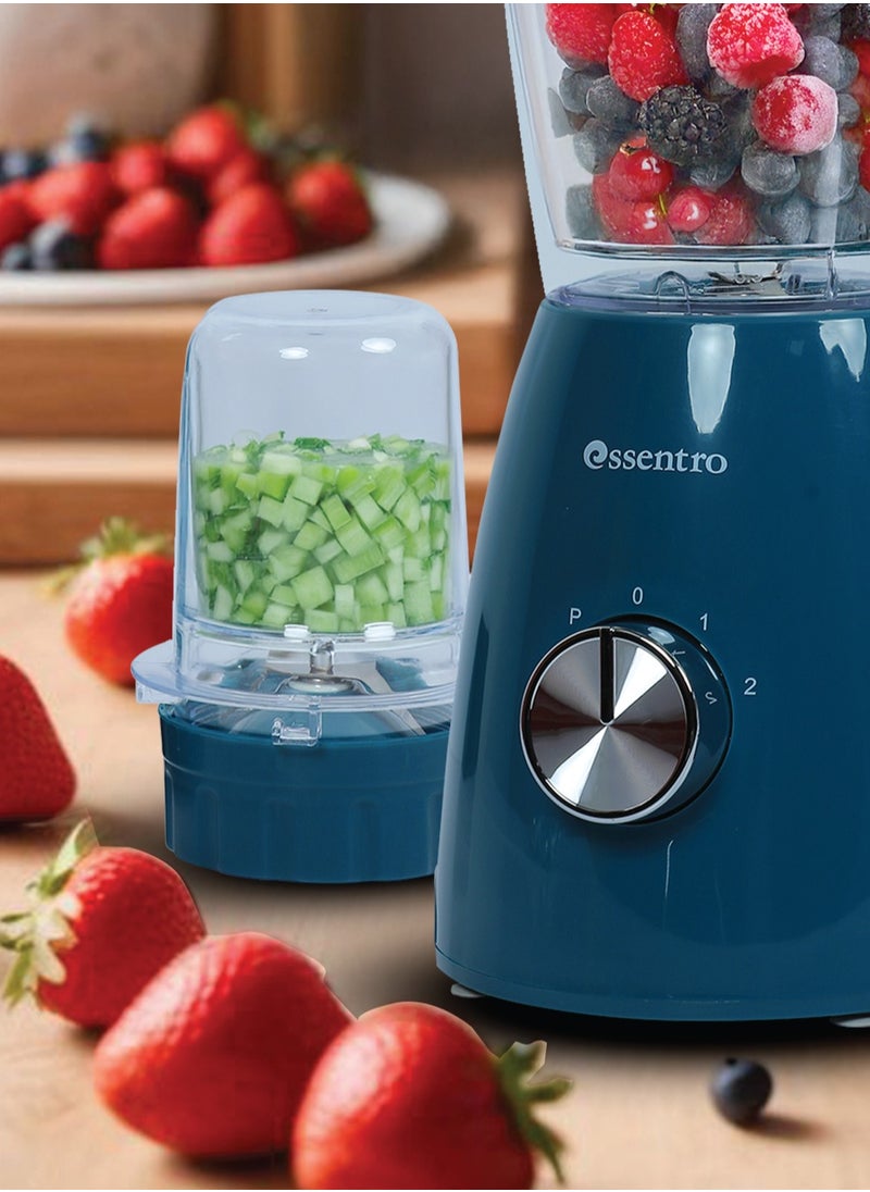 ESSENTRO - Essentro 2-in-1 Blender  650W Power Motor, 2-Speed Settings, Pulse Function, 1.8L Unbreakable Jar & Sharp Durable Blade ESNB3081 - Image 1
