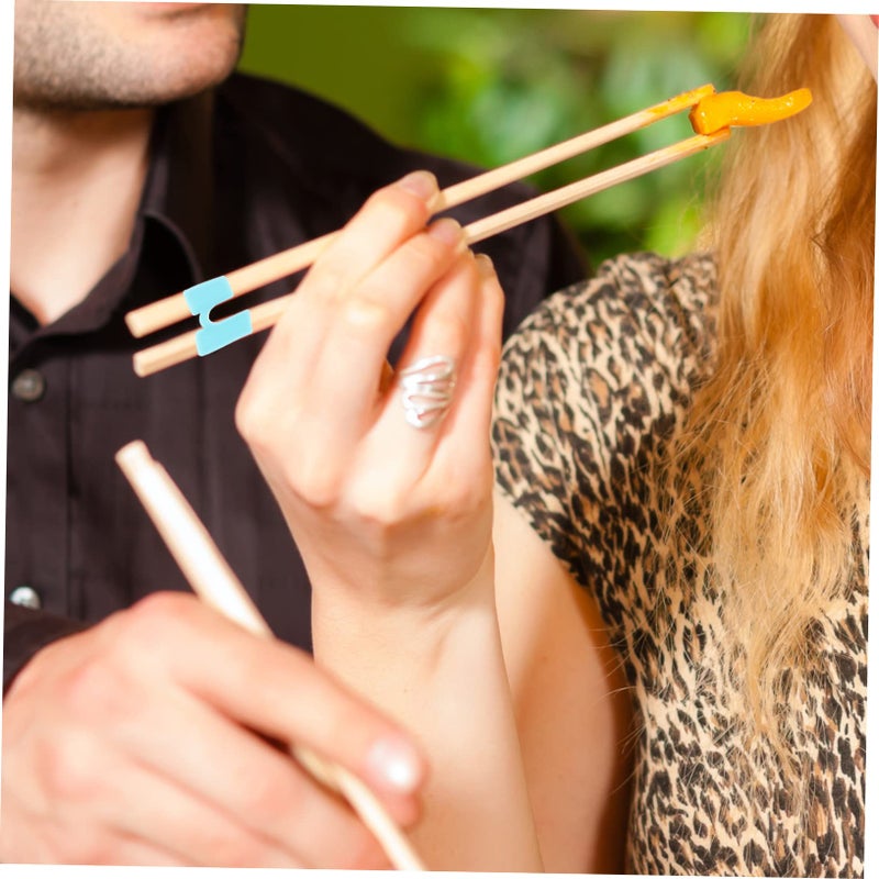 Training Chopstick Helper Clip 5 Pack Sky Blue for Kids and Adults - Image 5