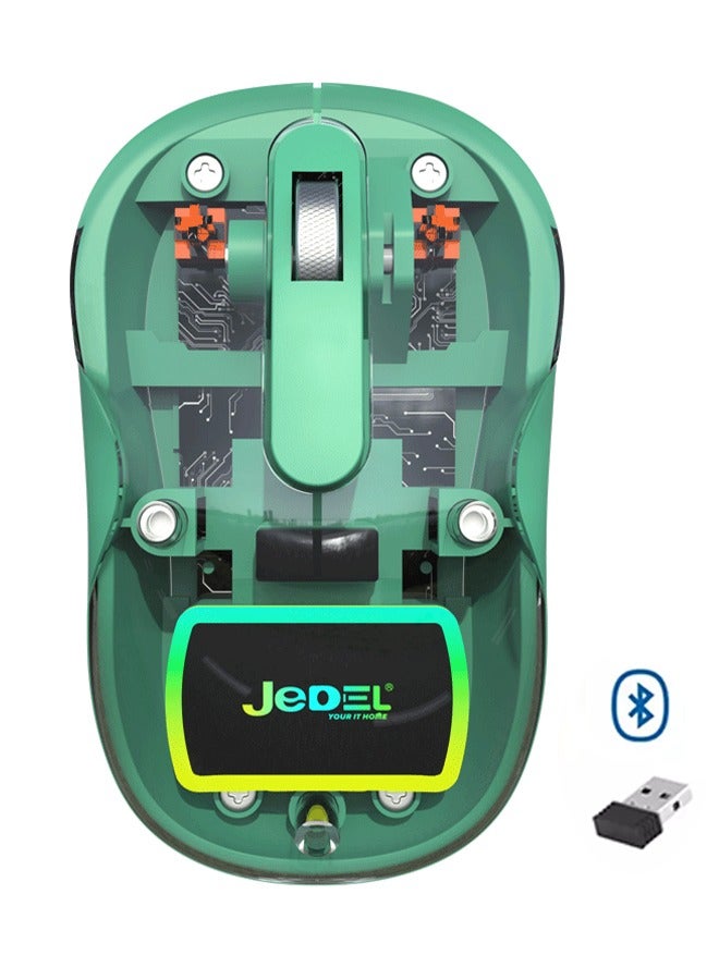 JeDEL WD141 Wireless, Bluetooth Rechargeable Mouse - 1600 DPI Adjustable - Battery Life 180 Hours - Image 1