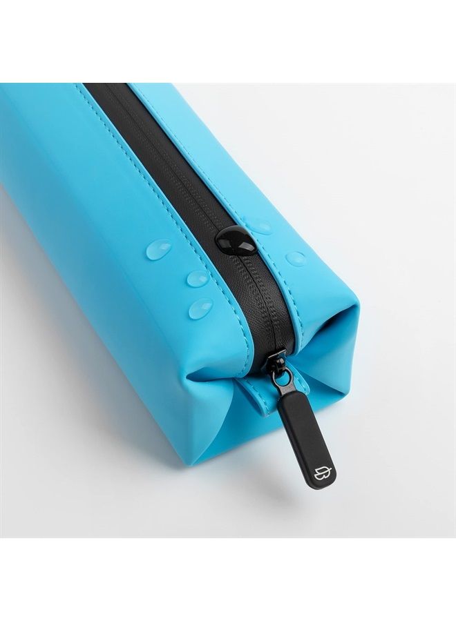 Comfyable Small Toiletry Bag for Women & Men, Slim Travel Makup Bag, Makeup Brush Bag, Cosmetic Bag, Toothbrush Bag, Mini Dopp Kit Bag for Electronics, Tech, Gym, Tiny Everything Bag, Blue - Image 3