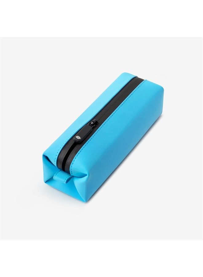 Comfyable Small Toiletry Bag for Women & Men, Slim Travel Makup Bag, Makeup Brush Bag, Cosmetic Bag, Toothbrush Bag, Mini Dopp Kit Bag for Electronics, Tech, Gym, Tiny Everything Bag, Blue - Image 2