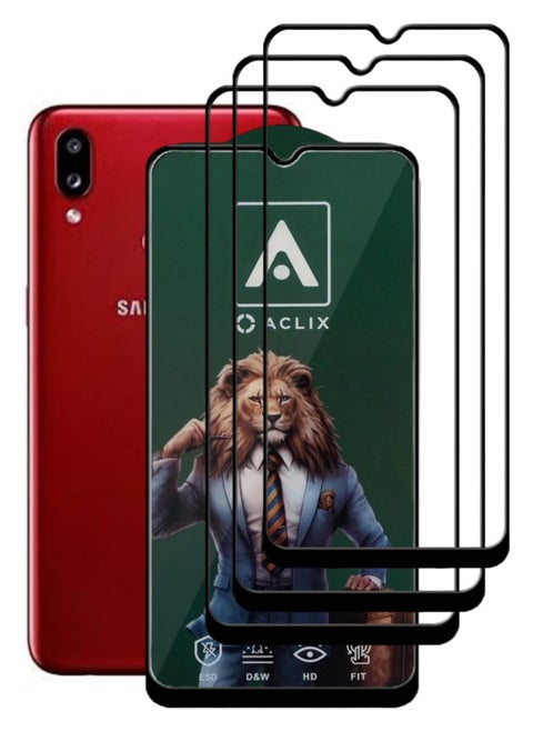 3 Pieces Antistatic ESD Dustproof Premium Quality High Definition Tempered Glass Screen Protector Designed For Samsung Galaxy A10s