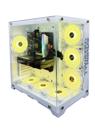 كمبيوتر بى سى ألعاب مزود بمعالج إنتل كور i5-12400F، ولوحة أم H610M-E D4، وذاكرة وصول عشوائي دى دى أر فور سعة 16 جيجابايت RGB، و1 تيرابايت أم 2 إس إس دى ، وبطاقة رسومات إنفيديا جى فورس أر تى أكس 3050، مع 7 مراوح، وجهاز تحكم عن بعد RGB باللون الأبيض مع نظام التشغيل ويندوز 11 برو - pzsku/Z3B0CF674E1387AC1EA43Z/45/_/1720032724/95d3eeda-9d05-4d38-b1ca-c55f44b3b2ce